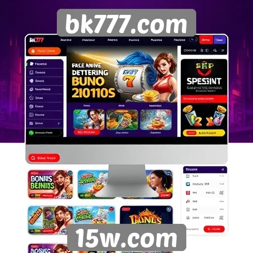Análise da interface do usuário no bk777.com